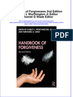 Handbook of Forgiveness 2Nd Edition Everett L Worthington JR Editor Nathaniel G Wade Editor Online Ebook Texxtbook Full Chapter PDF