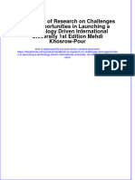 Handbook of Research On Challenges and Opportunities in Launching A Technology Driven International University 1st Edition Mehdi Khosrow-Pour