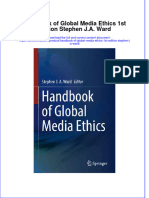 Handbook of Global Media Ethics 1St Edition Stephen J A Ward Online Ebook Texxtbook Full Chapter PDF