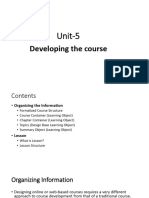 Chapter-5 Developing The Course