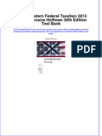 PDF South Western Federal Taxation 2013 Comprehensive Hoffman 36Th Edition Test Bank Online Ebook Full Chapter