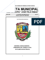 Gaceta Municipal: Del Municipio "José Félix Ribas"
