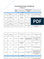 Calendario de Evaluaciones - 2° Básico A