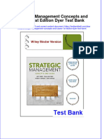 PDF Strategic Management Concepts and Cases 1St Edition Dyer Test Bank Online Ebook Full Chapter