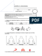 Ciencias 2° - Evaluación 1 - 2024