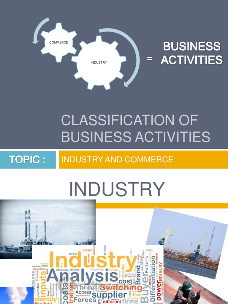 Classification of Business Activities | PDF | Commerce | Industries