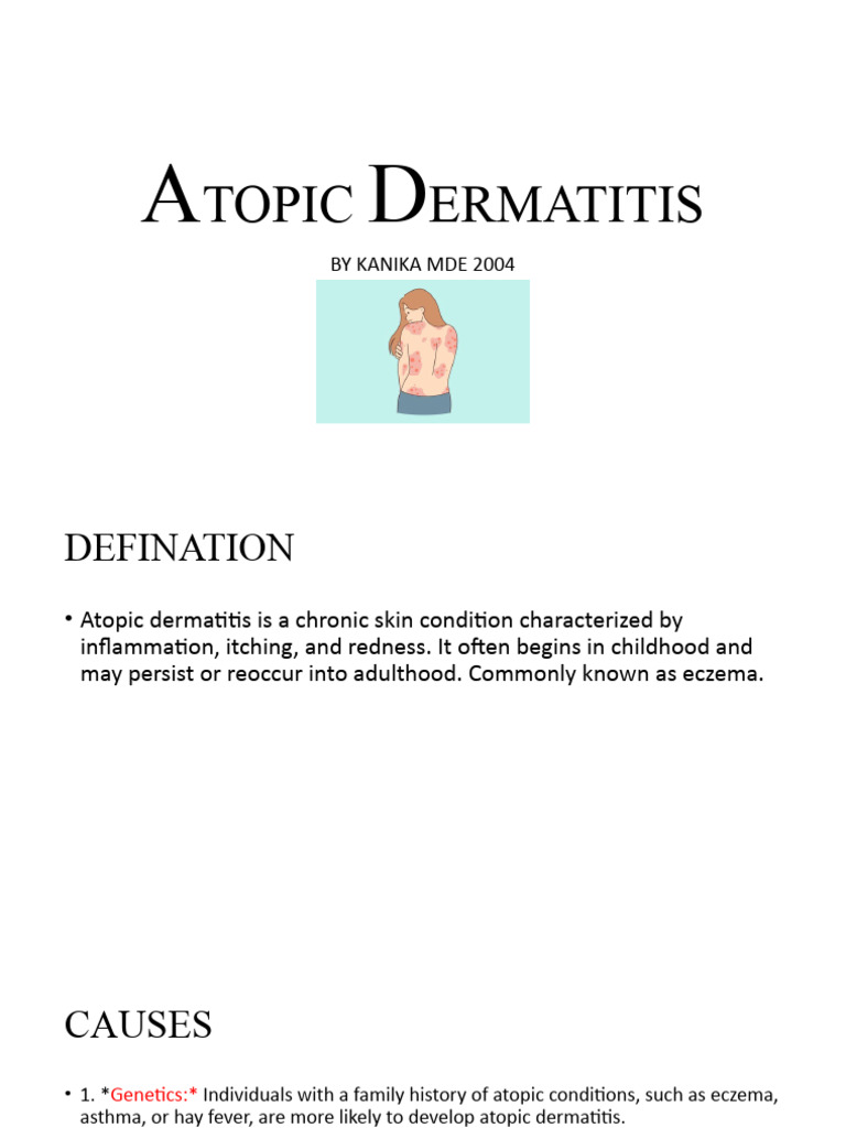 Atopic Dermatitis Allergiology By Kanika Pdf Dermatitis Clinical