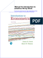 Download pdf Solution Manual For Introduction To Econometrics 4Th By Stock online ebook full chapter 