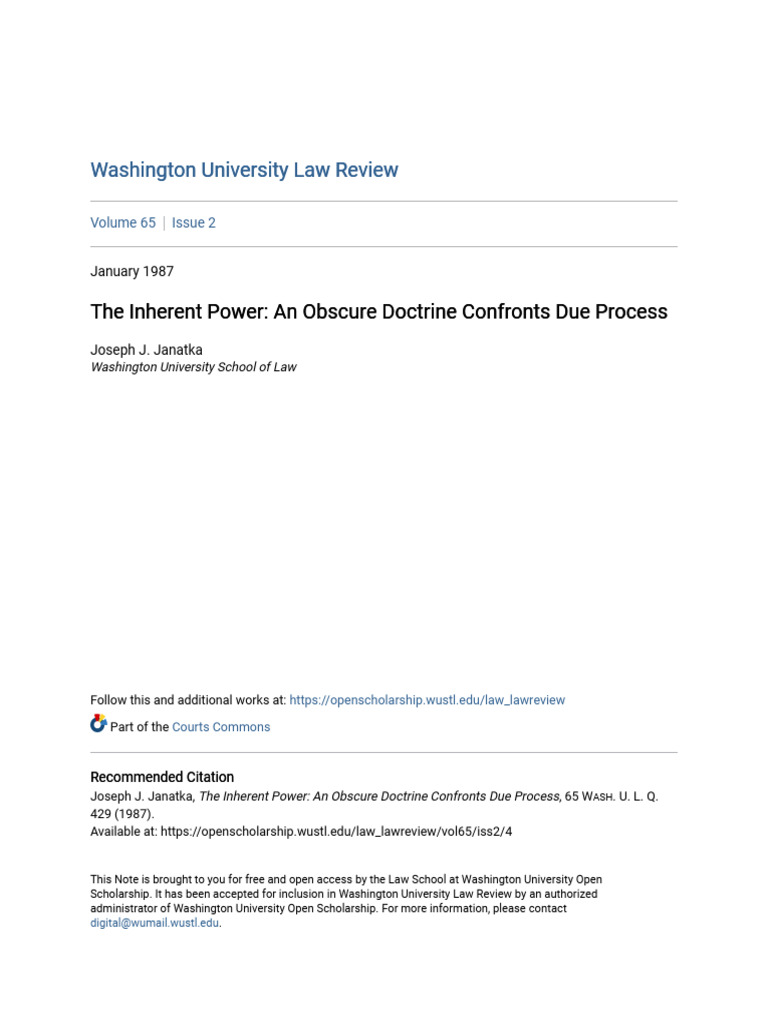 1987 the inher the inherent power pdf article three of the united