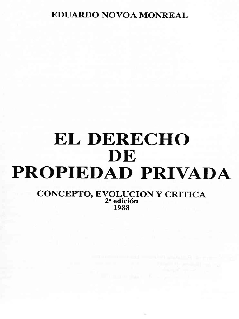 Derecho de Propiedad Privada | PDF | Propiedad | Educación en artes ...