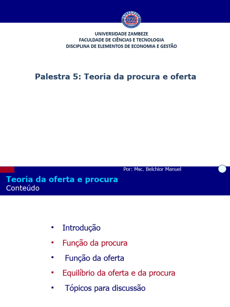 Teoria da Procura e Oferta Econômica | PDF | Demanda | Oferta e procura
