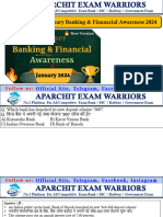 Aparchit Super January Banking & Financial Awareness 2024