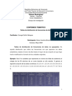 Estadistica II Ensayo V Tablas de Distribucion DBrice 020524