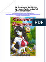 Ebook Elemental Summoner 5 A Chakra Cultivation Harem Portal Series 1St Edition D Levesque Online PDF All Chapter
