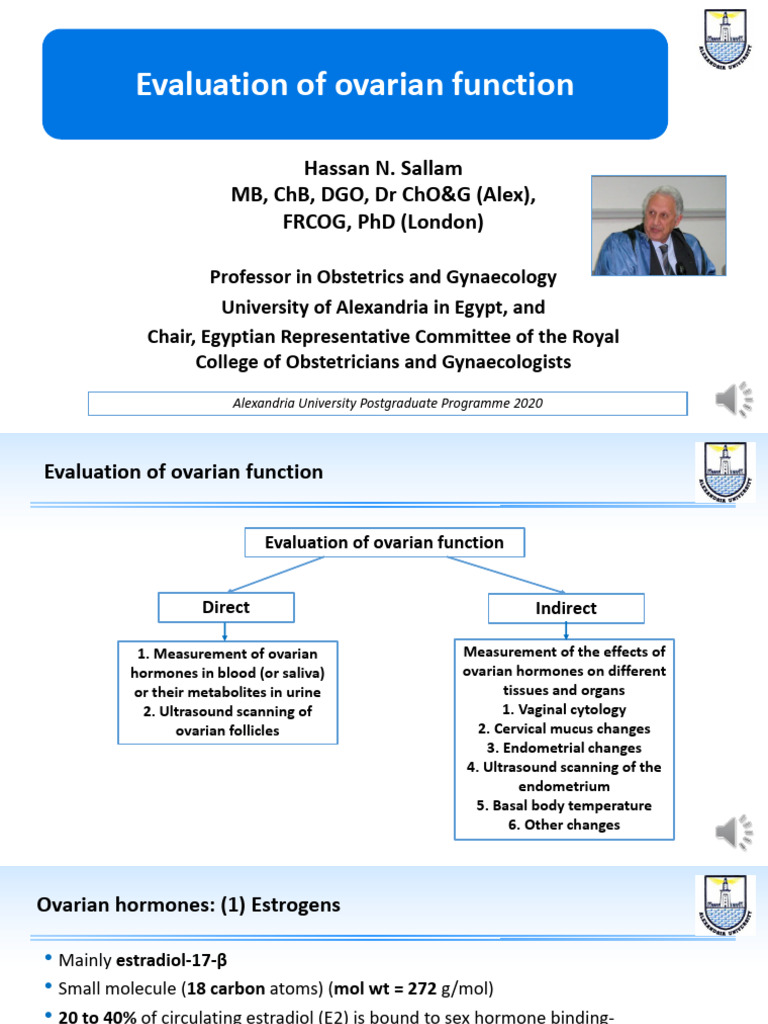 Evaluation of Ovarian Function - NE | PDF | Immunoassay | Estradiol