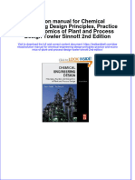 Solution Manual For Chemical Engineering Design Principles, Practice and Economics of Plant and Process Design Towler Sinnott 2nd Edition