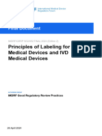 IMDRF GRRP WG N52 (Edition 2) Principles of Labelling For Medical Devices and IVD Medical Devices