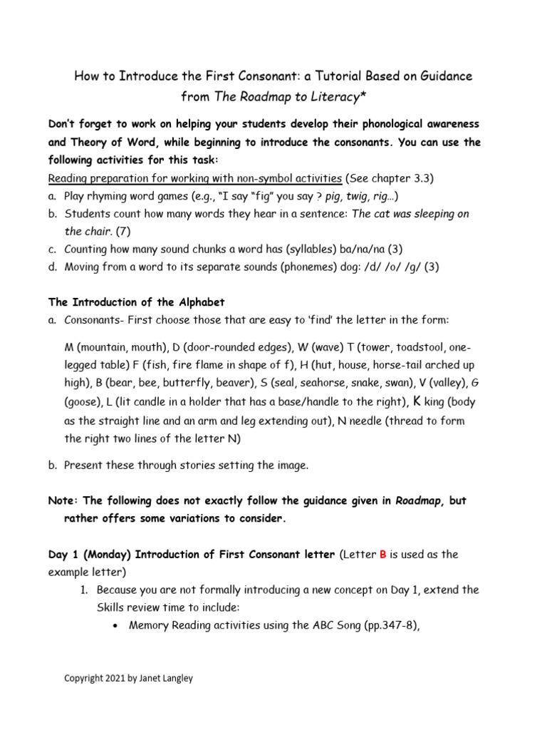 3 LENGUA How - To - Introduce - The - First - Consonant - A - Tutorial ...
