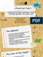 Photovoltaic Energy Conversion Using Colloidal Quantum Dot Solar Cell