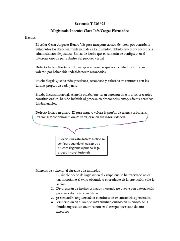 Sentencia T 916 Analisis | PDF | Debido al proceso | Justicia