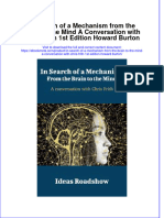 in Search of A Mechanism From The Brain To The Mind A Conversation With Chris Frith 1St Edition Howard Burton Online Ebook Texxtbook Full Chapter PDF