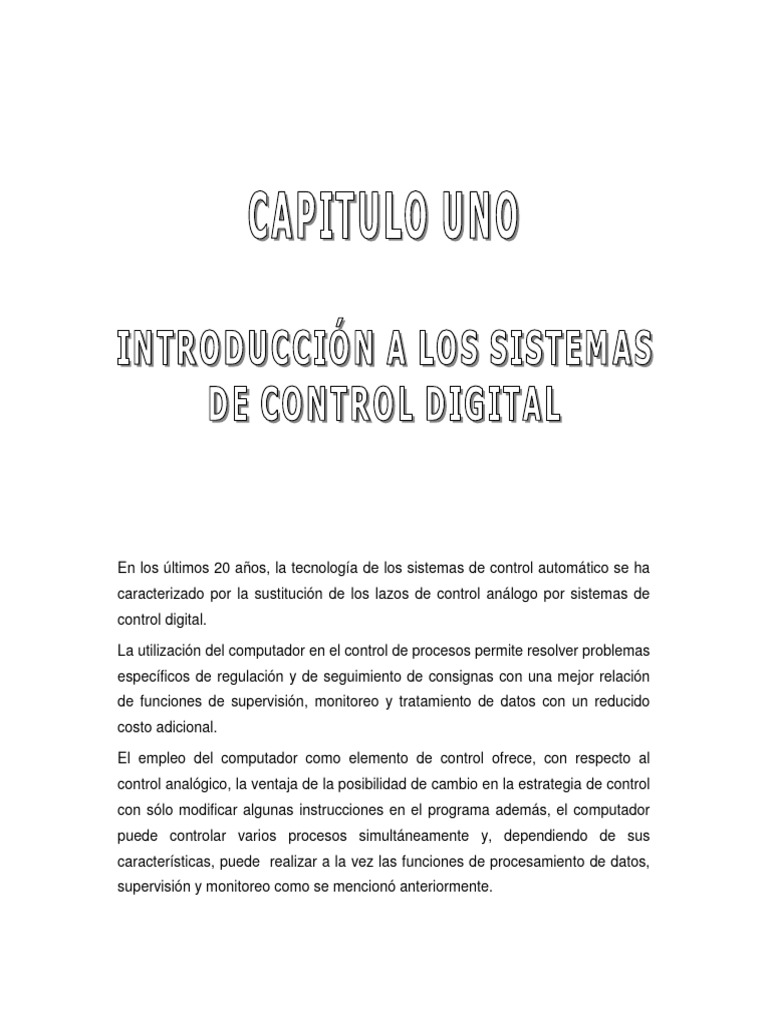 Control Digital Teoria Y Practica 2ed Cap1 Pdf Convertidor