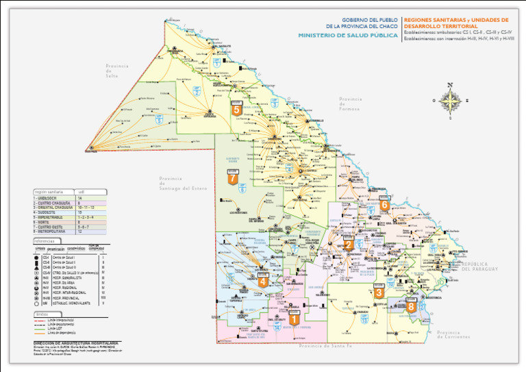 Mapa de Regiones Sanitarias del Chaco | PDF | Pueblos Indígenas de las ...