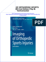 Ebook Imaging of Orthopedic Sports Injuries 2Nd Edition Filip M Vanhoenacker Online PDF All Chapter