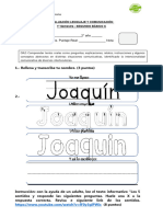 Evaluación OA 2 Lenguaje Joaquin