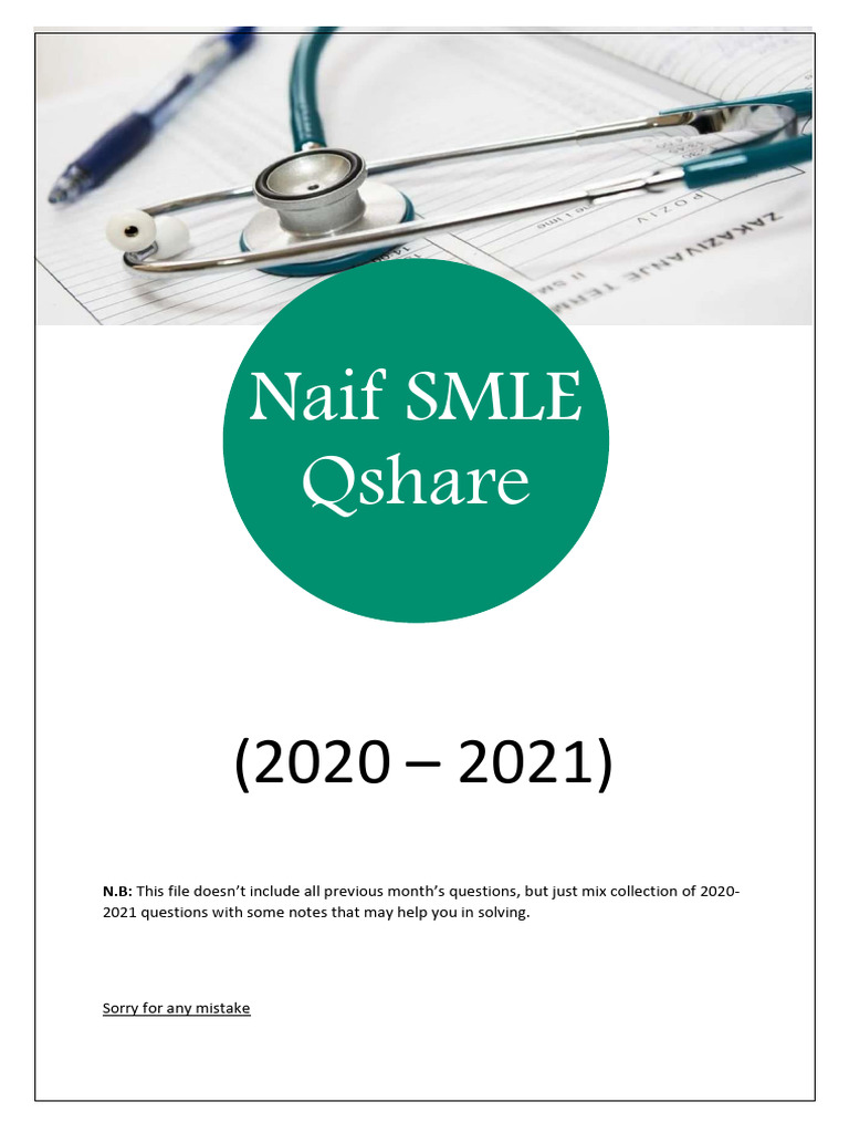 2020-2021 Medical Exam Questions Compilation | PDF | Heart Failure ...