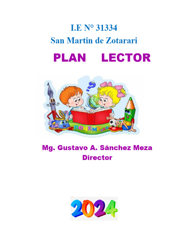 Plan Lector para Educación Primaria | PDF | Maestros | Comprensión lectora
