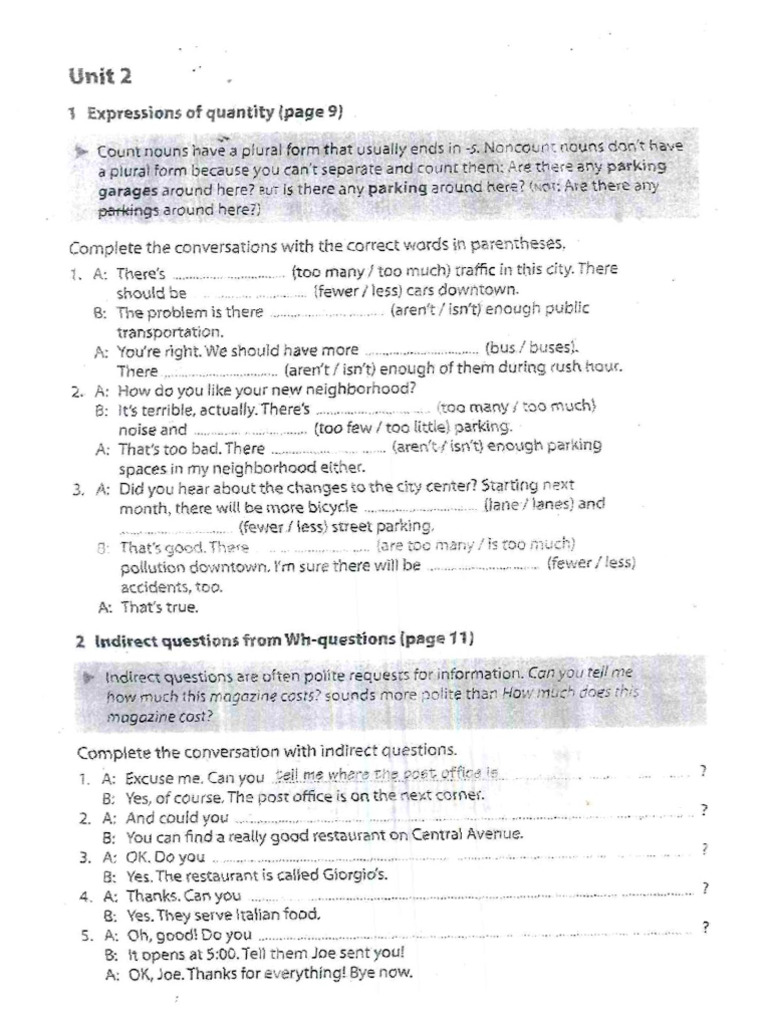 Unit 2 - 3 - 7 - 9 - 11 | PDF