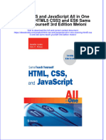 HTML Css and Javascript All in One Covering Html5 Css3 and Es6 Sams Teach Yourself 3Rd Edition Meloni