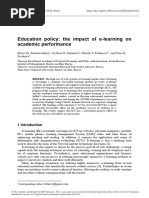 Publication350183183 Education Policy The Impact of E-Learning On Academic Performancefulltext60