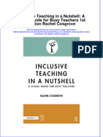 Ebook Inclusive Teaching in A Nutshell A Visual Guide For Busy Teachers 1St Edition Rachel Cosgrove Online PDF All Chapter