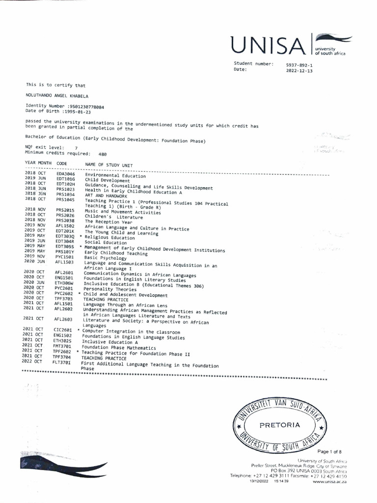 Learning Record Pdf