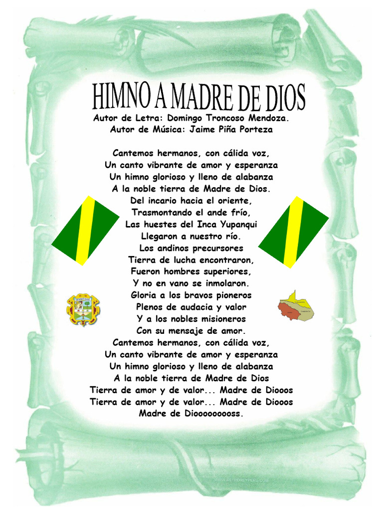Himno a Madre de Dios: Letra y Música | PDF