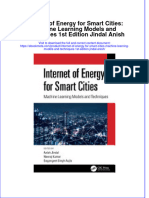 Ebook Internet of Energy For Smart Cities Machine Learning Models and Techniques 1St Edition Jindal Anish Online PDF All Chapter