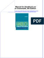 PDF Solution Manual For Handbuch Zur Deutschen Grammatik 6Th Edition Online Ebook Full Chapter