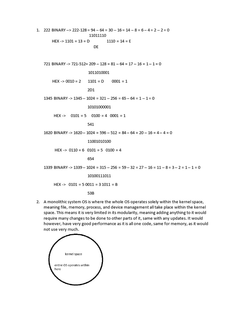 Binary, OS Structures, and Synchronization | PDF | Kernel (Operating ...