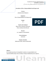 Informe de Temáticas Abordadas en Ética y Responsabilidad Social Empresarial