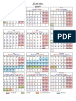 2012 Operational Calendar