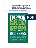 Ebook Indoor Grow Room For Beginners A Step by Step Guide To Growing Marijuana 1St Edition Matthew Mcclure Online PDF All Chapter