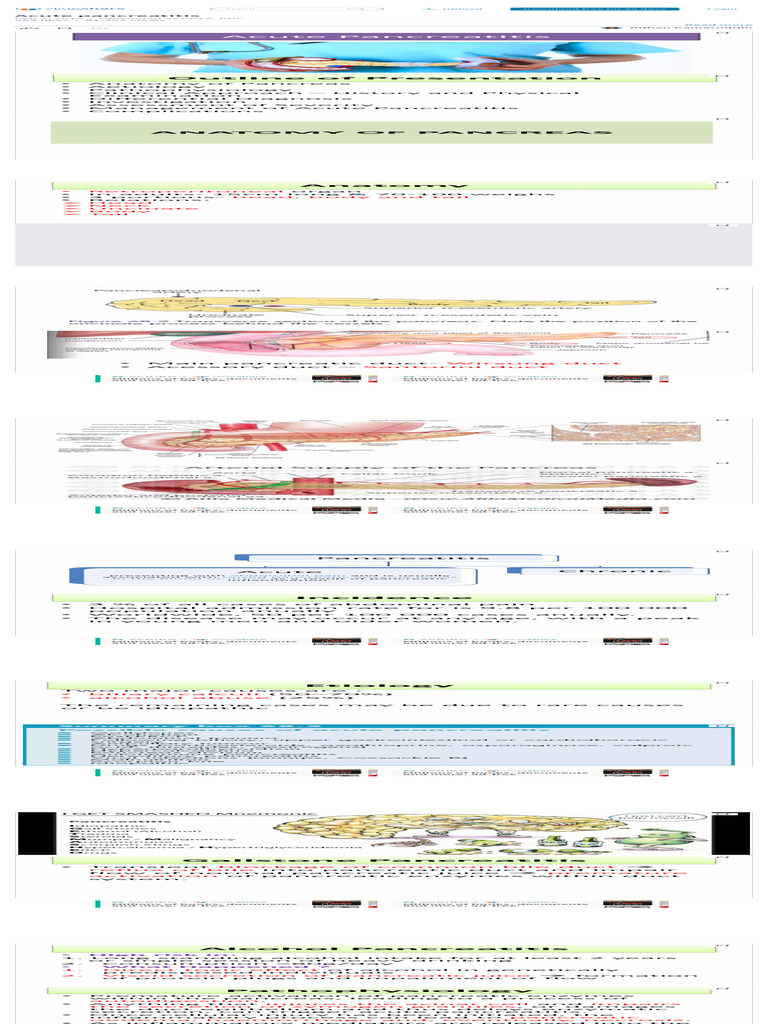 Acute Pancreatitis Pdf Pancreas Medical Specialties