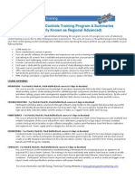 Advanced GE Controls Training Programs and Summaries