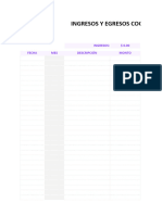 Planilla de Excel para Control de Ingresos y Egresos