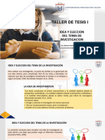 TALLER DE TESIS -2-IDEA Y SELECCION TEMA