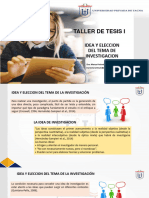 Taller de Tesis - 2-Idea y Seleccion Tema