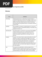 UX Glossary