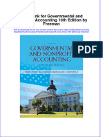 PDF Test Bank For Governmental and Nonprofit Accounting 10Th Edition by Freeman Online Ebook Full Chapter